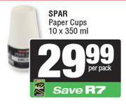 Spar Paper Cups-10 x 350ml Per Pack