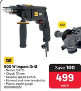Cat 600W Impact Drill DX175