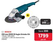 Bosch 230mm 2000W Angle Grinder Kit GWS2000