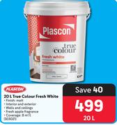 Plascon True Colour Fresh (White)-20Ltr