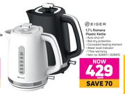 Eiger 1.7L Romana Plastic Kettle-Each