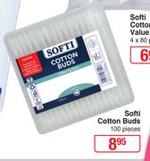 Softi Cotton Buds 100 Pieces