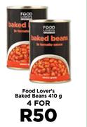 Food Lover's Baked Beans-For 4 x 410g