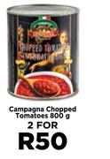 Campagna Chopped Tomatoes-For 2 x 800g