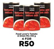 Food Lover's Tomato & Onion Mix-For 4 x 410g
