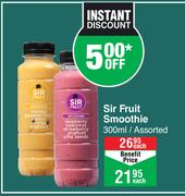 Sir Fruit Smoothie Assorted-300ml Each