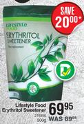 Lifestyle Food Erythritol Sweetener-500g