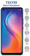 Tecno Spark 5 Smartphone-On 1GB Red Top Up Core More Data (24 Month)