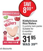 Kiddylicious Rice Wafers-5 Yummy Twin Packs