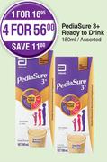 PediaSure 3+ Ready To Drink Assorted-For 4 x 180ml