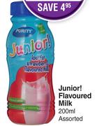 Purity Junior! Flavoured Milk Assorted- For 3 x 200ml