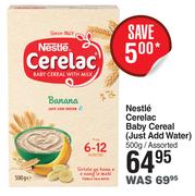 Nestle Cerelac Baby Cereal (Just Add Water) Assorted-500g