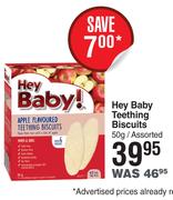 Hey Baby Teething Biscuits Assorted-50g 