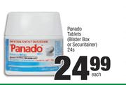 Panado Tablets Blister Box Or Securitainer-24's Each