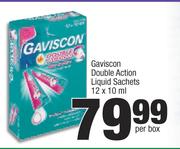 Gaviscon Double Action Liquid Sachets-12x10ml Per Box