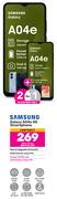2 x Samsung Galaxy A04e 4G Smartphone-On Red Flexi 200 + On Promo 75