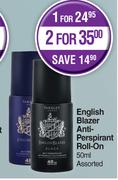 Yardley English Blazer Anti Perspirant Roll On Assorted-50ml