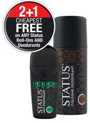 Status Cologne Deodorant Body Spray Assorted-130ml Each