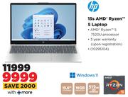 HP 15s AMD Ryzen 5 Laptop