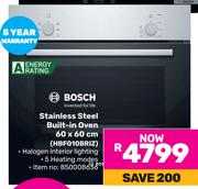 Bosch Stainless Steel Built In Oven 60 x 60cm HBF010BRIZ