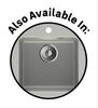 Burin Single Bowl Square Kitchen Sink 46.5 x 47.5 x 18cm Grey 81500092