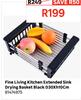 Fine Living Kitchen Extended Sink Drying Basket Black D30 x h10cm 81474975