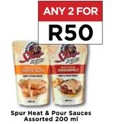 Spur Heat & Pour Sauces Assorted-For Any 2 x 200ml 