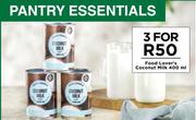 Food Lover's Coconut Milk-For 3 x 400ml