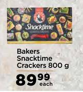 Bakers Snacktime Crackers-800g Each