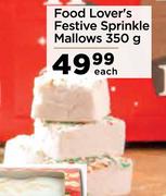 Food Lover's Festive Sprinkle Mallows-350g Each