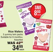 Kiddy Licious Rice Wafers 5 Yummy Twin Packs-Each