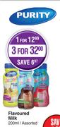 Purity Flavoured Milk Assorted-200ml