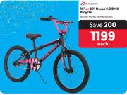 Raleigh 16" Or 20" Nexus 2.0 BMX Bicycle 432136, 432161, 432146, 432410-Each