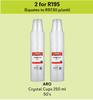 Aro Crystal Cups 250ml-For 2 x 50's