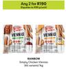 Rainbow Simply Chicken Viennas (All Variants)-For Any 2 x 1Kg