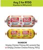 Rainbow Simply Chicken Polony 1Kg Or Simply Chicken Cheese Polony 700g-For Any 2