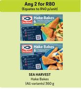 Sea Harvest Hake Bakes (All Variants)-For Any 2 x 360g