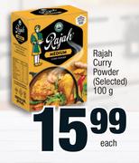 Rajah Curry Powder (Selected)-100g Each