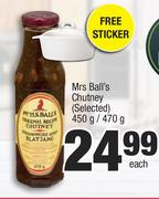 Mrs Ball's Chutney (Selected)-450g/470g Each