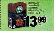 Robertson's Spice Refill(Selected)-64g/80g/84g/89g/100g Each