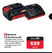 Einhell 4.0 Ah Starter Kit-Per Kit