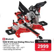 Einhell 1500W 210mm Sliding Mitre Saw TC-SM 2131/1-Each