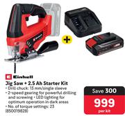 Einhell Jig Saw + 2.5 Ah Starter Kit-Per Kit