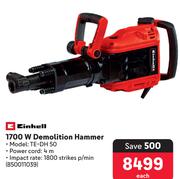 Einhell 1700W Demolition Hammer TE-DH 50-Each