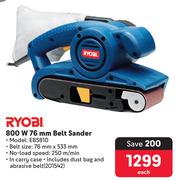 Ryobi 800W 76mm Belt Sander EBS810-Each