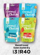 Silvermill Coconut Clusters Assorted-For 3 x 40g