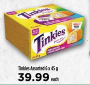 Tinkies Assorted-6 x 45g Each