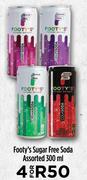 Footy's Sugar Free Soda Assorted-For 4 x 300ml