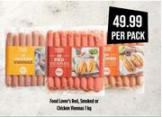 Food Lover's Red, Smoked Or Chicken Viennas-1Kg Per Pack