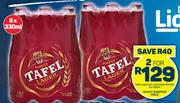 Tafel Lager Non Returnable Bottles-For 2 x 6 x 330ml